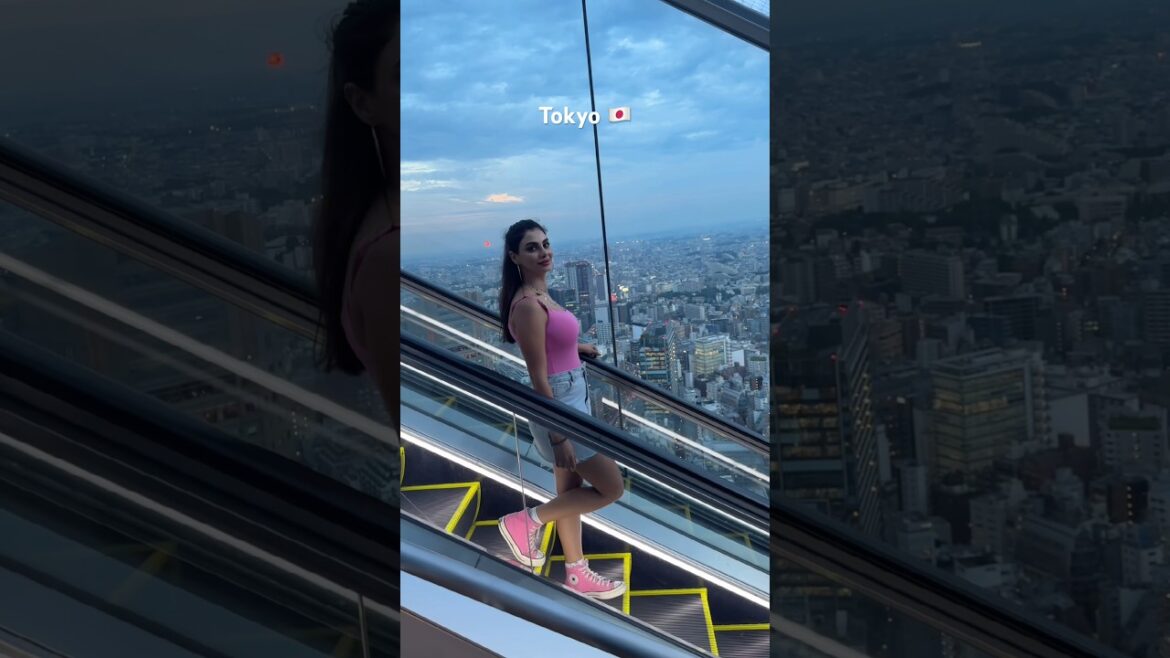 Beautiful view of Tokyo Japan 🇯🇵 from Shibuya Sky. #travel #shorts