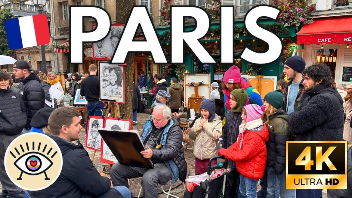 PARIS paseo CON SUBTITULOS | Francia Walking Tour [4K/60fps]