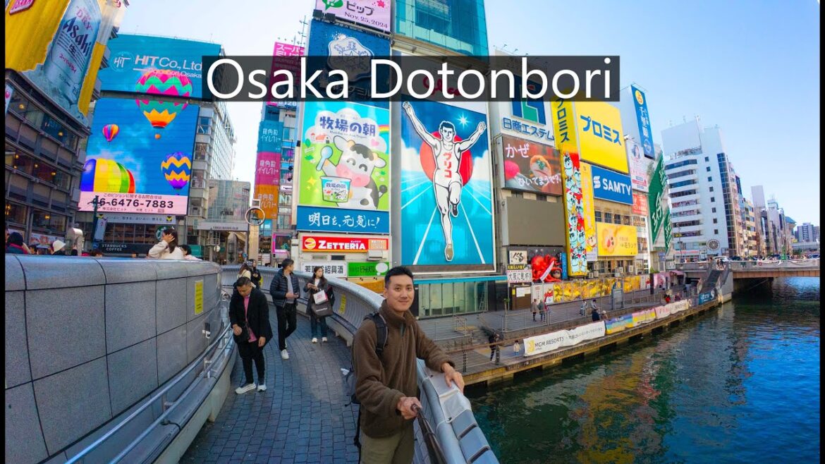 Japan Trip #20 | Osaka Dotonbori Walking Tour | 4K Night Walk in Japan’s Most Famous Food Street