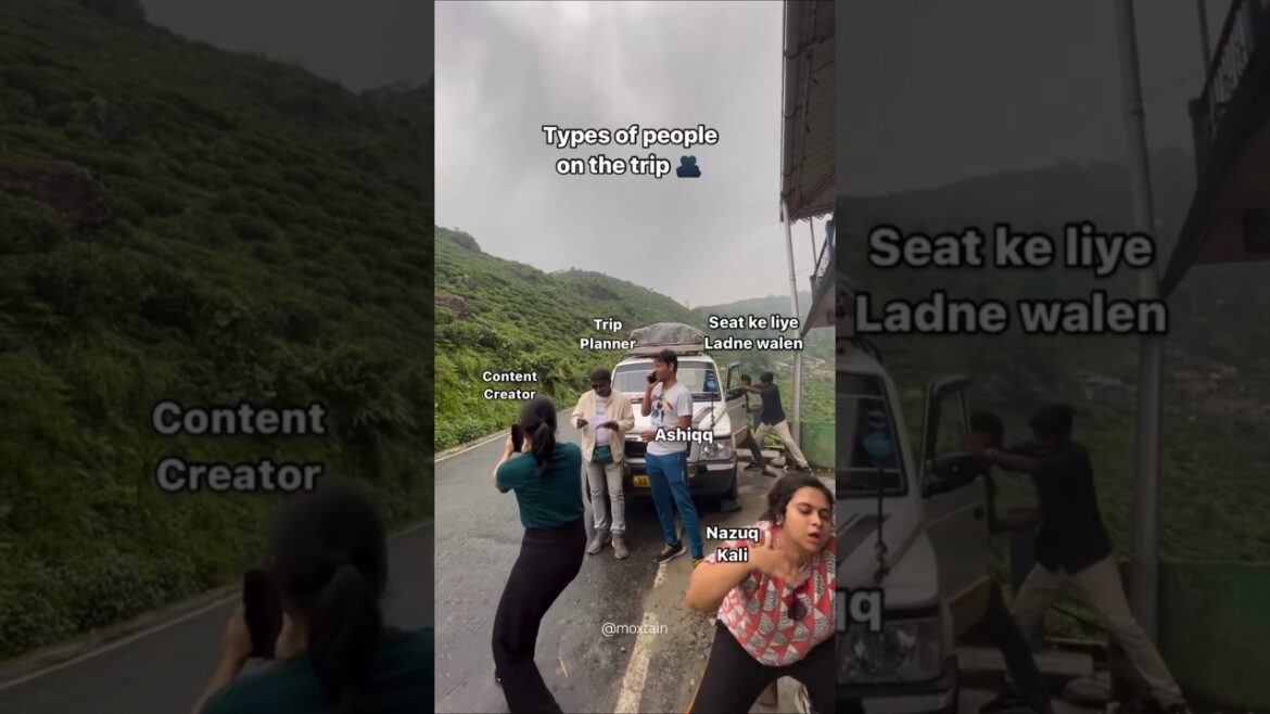 The 5 types of friends you always travel with!😂 #comedy #funnytravelmoments #roadtrip #friendstrip