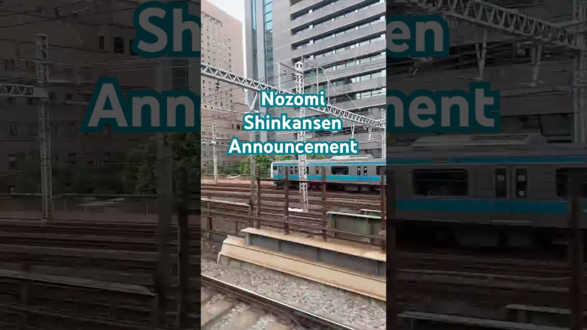 Nozomi Shinkansen Announcement Tokyo Station Shin-Osaka Station | Japan #shorts #japan #shinkansen