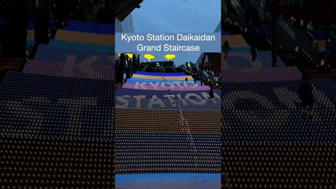 Kyoto Station Daikaidan Grand Staircase | Japan #shorts #japan #kyoto