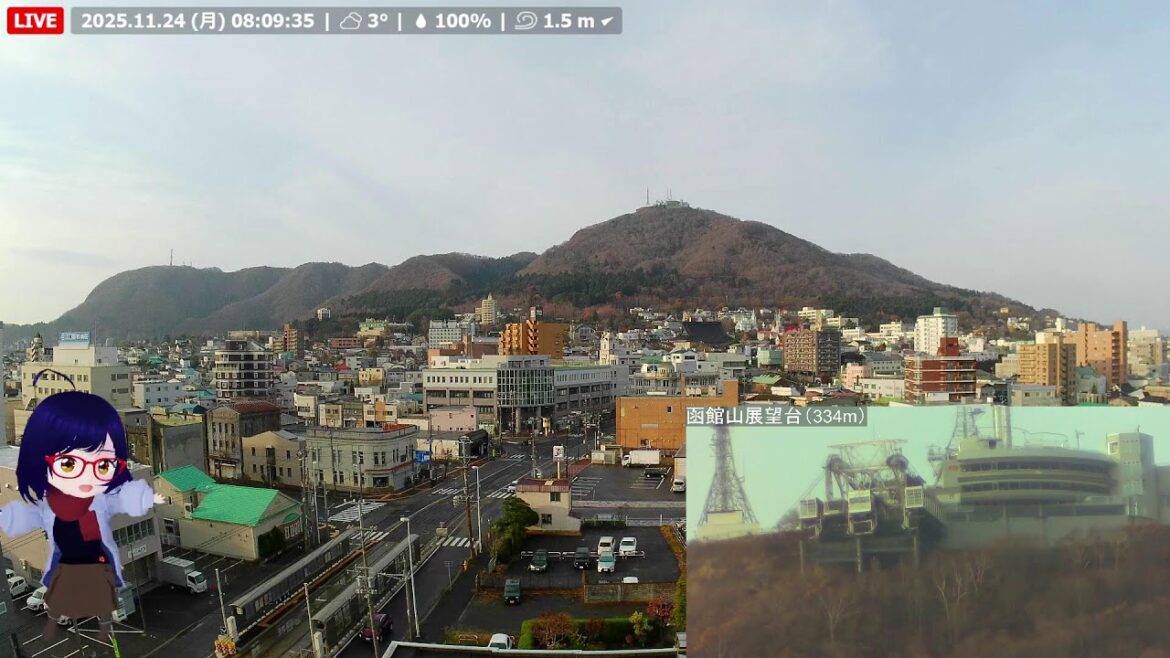 【ライブ】北海道 函館山と十字街  / Mt. Hakodate and Tram [LIVE]