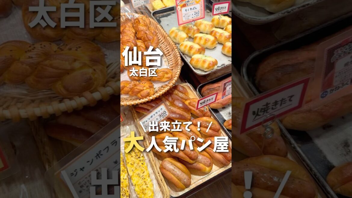 【仙台グルメ】出来立てがウマい🤤県内に12店舗ある人気パン屋🥐#宮城旅行 #宮城観光 #宮城グルメ #仙台旅行 #仙台観光 #仙台グルメ #パン屋 #japanesefood #shorts