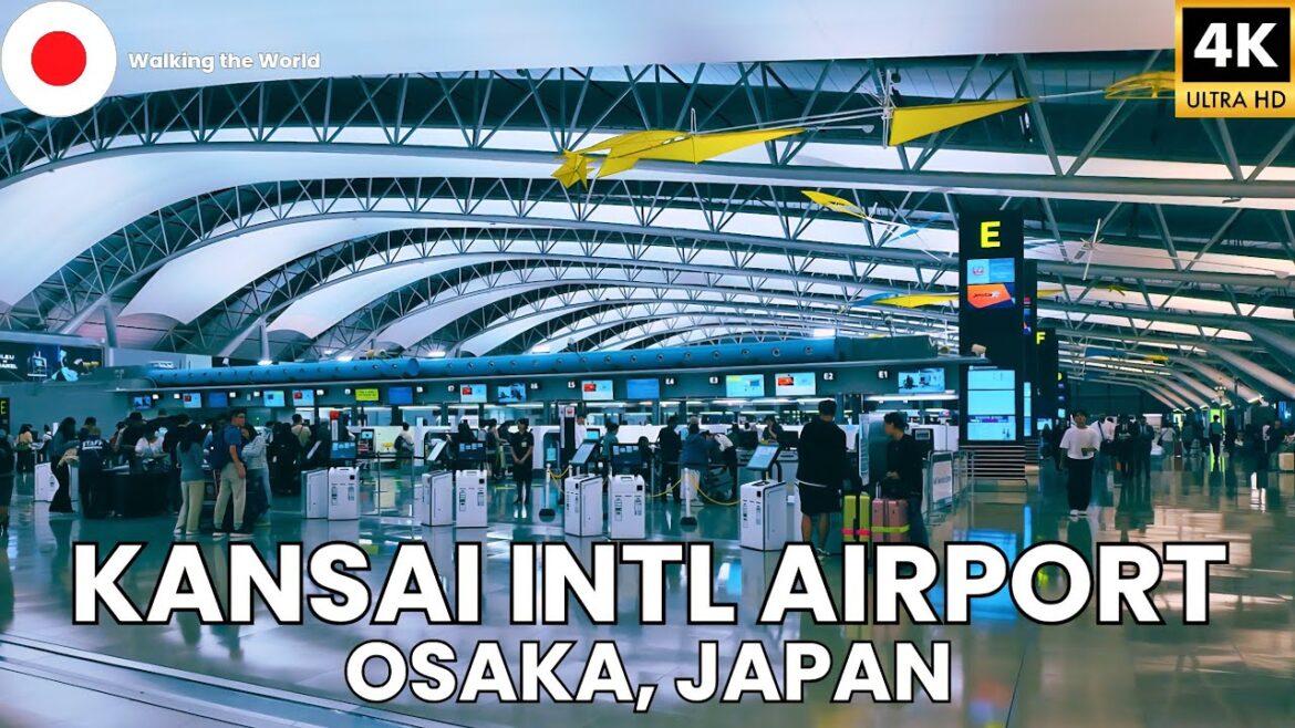 Kansai International Airport (KIX) Terminal 1 Departure Hall FULL Tour | Osaka, Japan [4K]