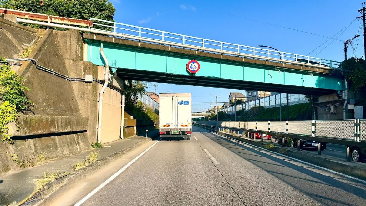 National Route 1 | Toyokawa City Aichi Prefecture | JAPAN Road Trip | 4K