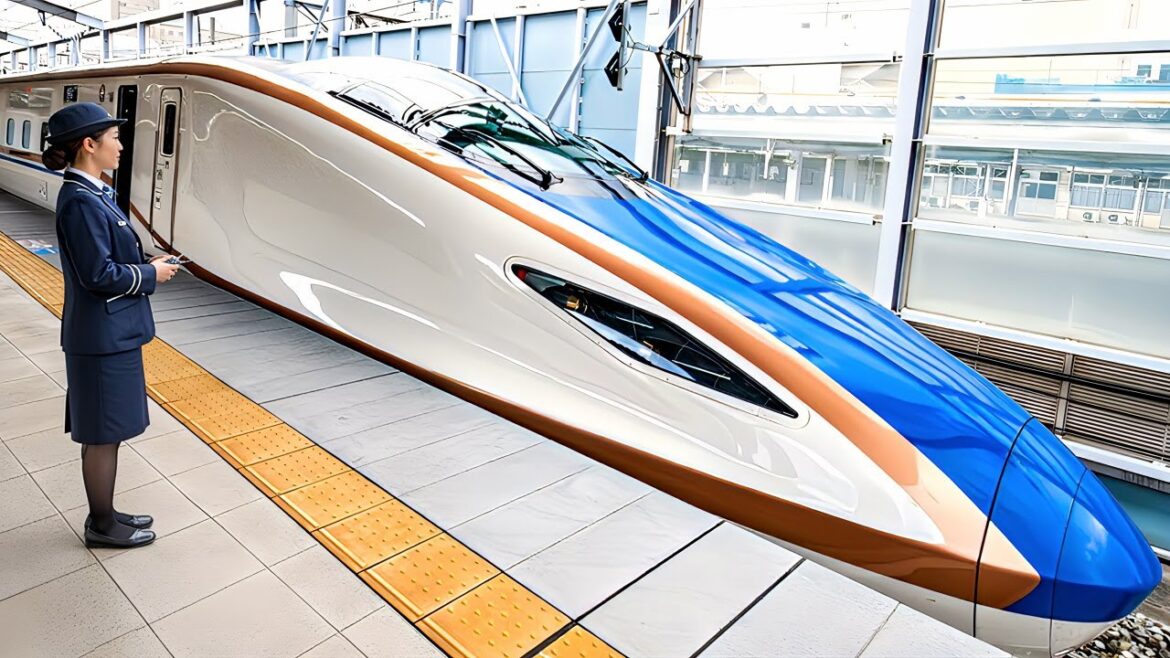 First Class on Japan's Bullet Train Shinkansen - Tokyo to Kyoto (unusual route)