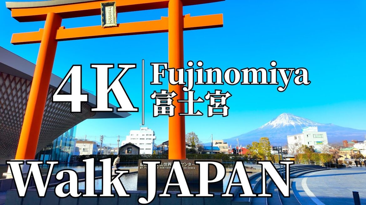 Fujinomiya Japan Walk|Mt. Fuji World Heritage Center, Street Food, and Sengen Shrine | Shizuoka [4K]