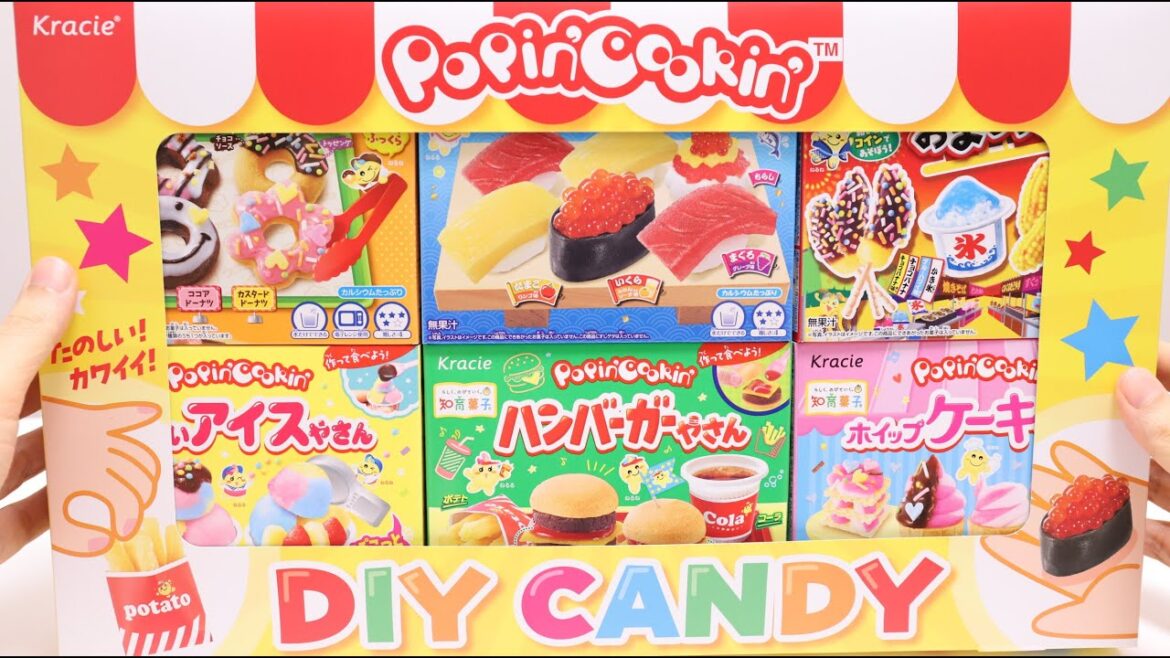 🎁6 Popin Cookin Collection Box Interesting DIY Candy Japan Souvenir 🎁6 Popin Cookin Collection Box Interesting DIY Candy Japan Souvenir