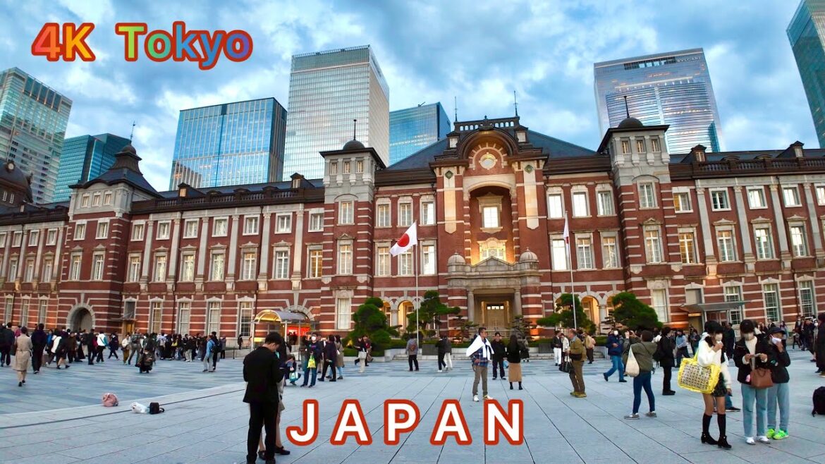 Tokyo evening walking tour. Marunouchi / Hibiya illumination view. Japan. Tokyo evening walking tour. Marunouchi / Hibiya illumination view. Japan.