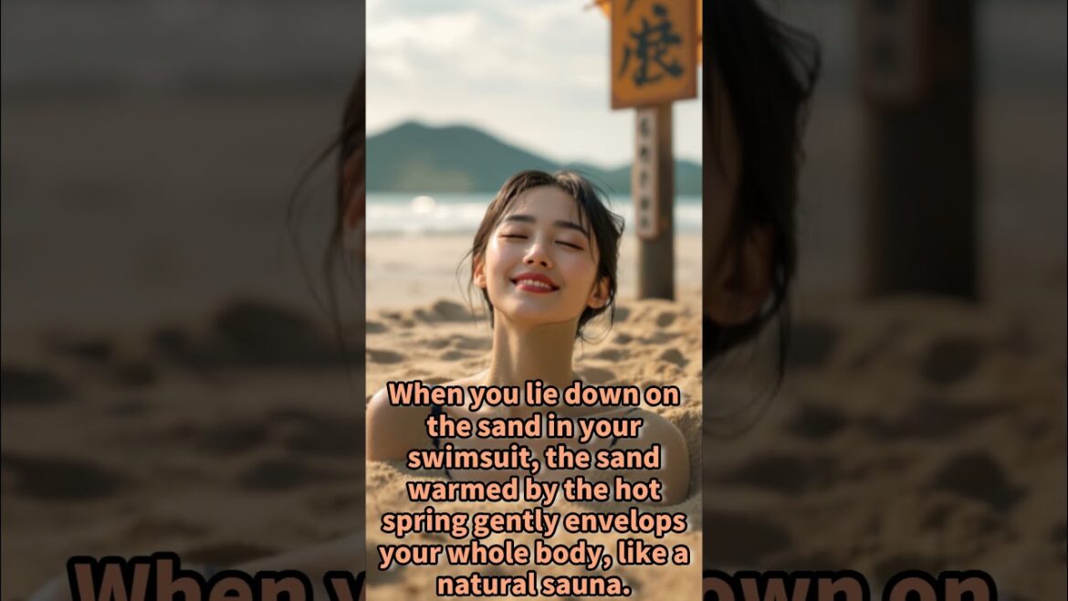 Enjoying hot springs on the sandy beach in midsummer in Ibusuki, Kagoshima Prefecture #japan #travel Enjoying hot springs on the sandy beach in midsummer in Ibusuki, Kagoshima Prefecture #japan #travel