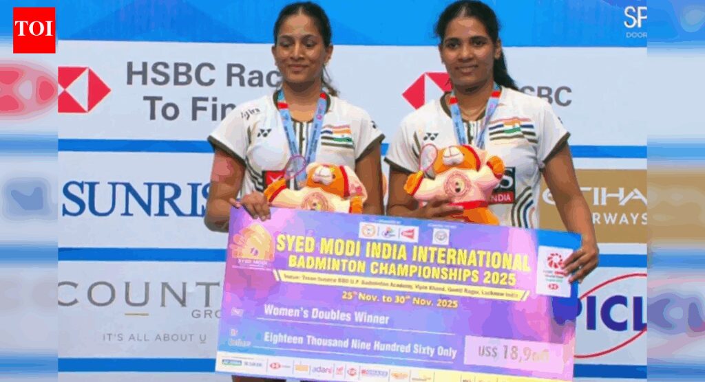 Treesa Jolly-Gayatri Gopichand defeat Japan’s Kaho Osawa-Mai Tanabe duo; defend women’s doubles crown at Syed Modi International Super 300 | Badminton News Treesa Jolly-Gayatri Gopichand defeat Japan’s Kaho Osawa-Mai Tanabe duo; defend women’s doubles crown at Syed Modi International Super 300 | Badminton News