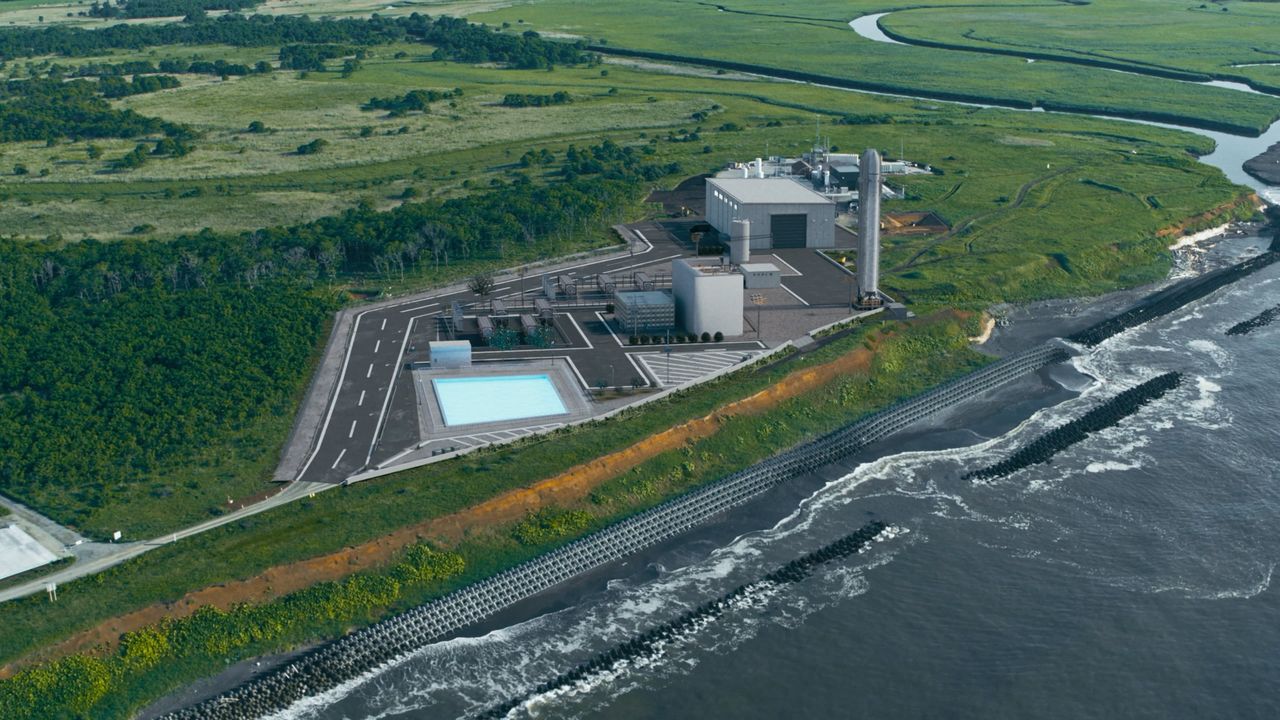 Launch Complex 1 is expected to include facilities for assembling vehicles, storing propellant, and testing engine combustion. (Rendering courtesy Space Cotan)