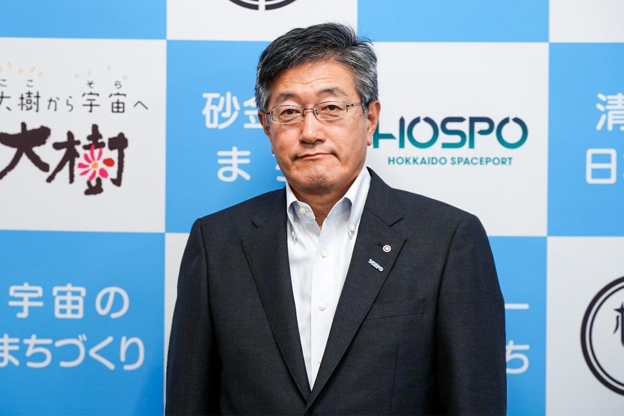 Mayor Kurokawa Yutaka of Taiki, Hokkaidō, has high expectations for Hokkaidō Spaceport. (© Akiyama Ayano)