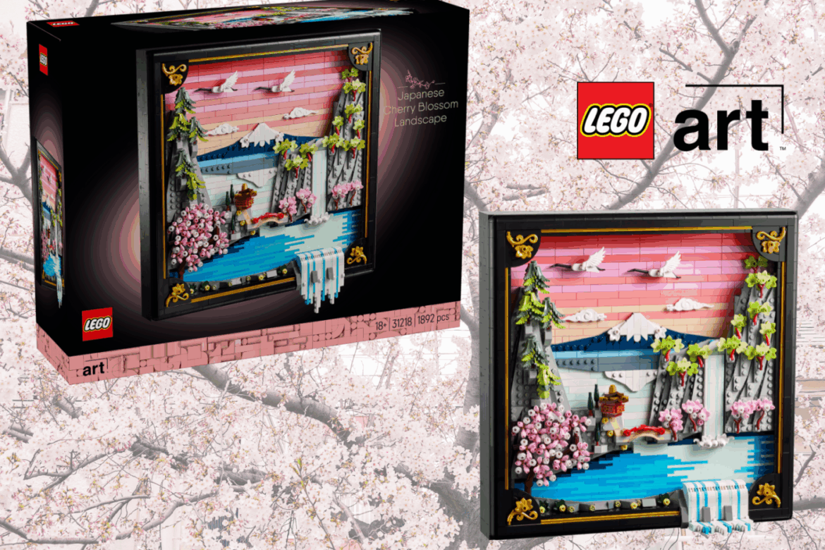 LEGO 31218 Japanese Cherry Blossom Landscape celebrates Springtime in the Ukiyo-e movement LEGO 31218 Japanese Cherry Blossom Landscape celebrates Springtime in the Ukiyo-e movement