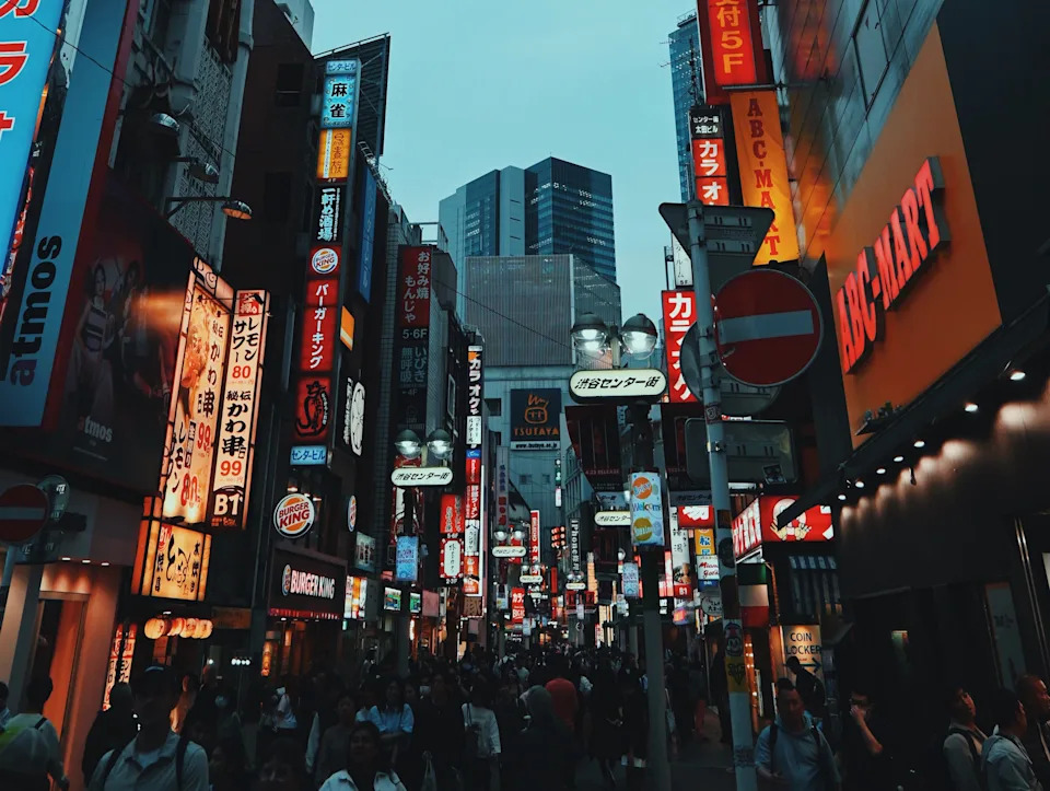 View of Tokyo at night