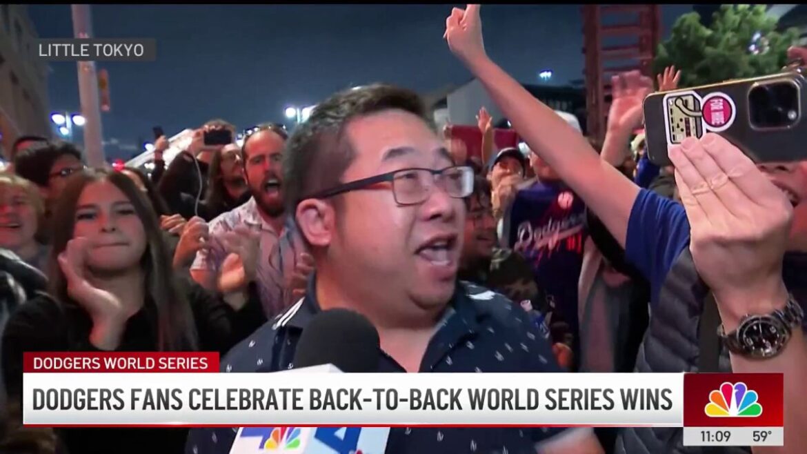 This is how fans in Little Tokyo celebrated the Dodgers’ historic win – NBC Los Angeles