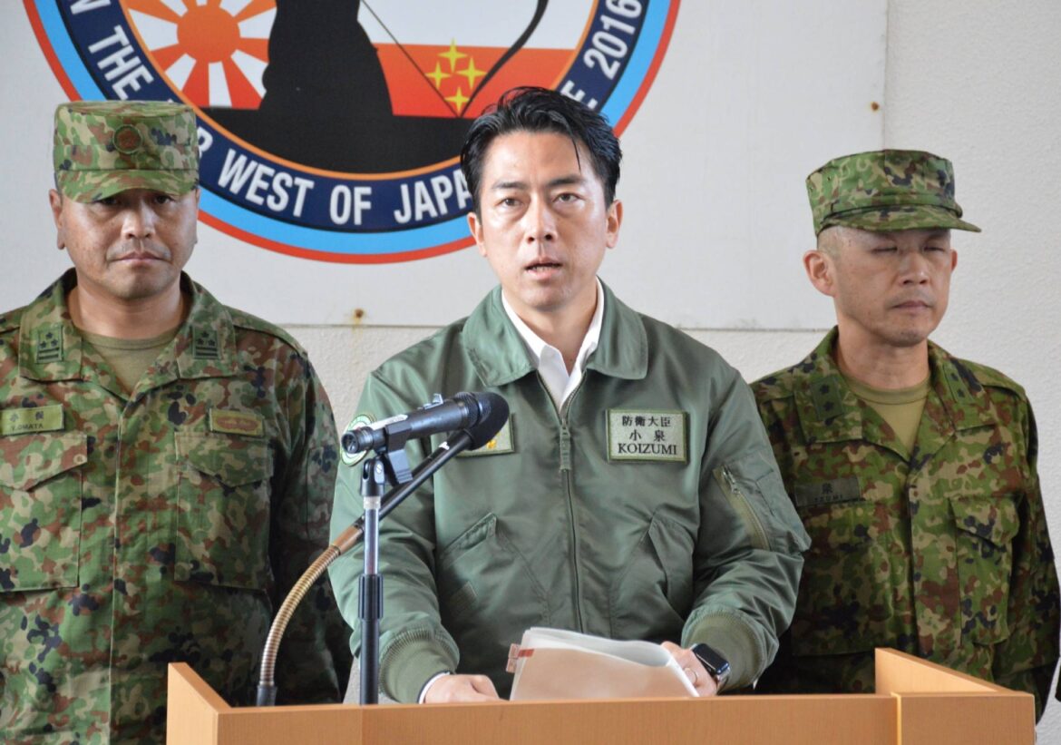 Japan on track to deploy missiles to island near Taiwan, Koizumi says Japan on track to deploy missiles to island near Taiwan, Koizumi says