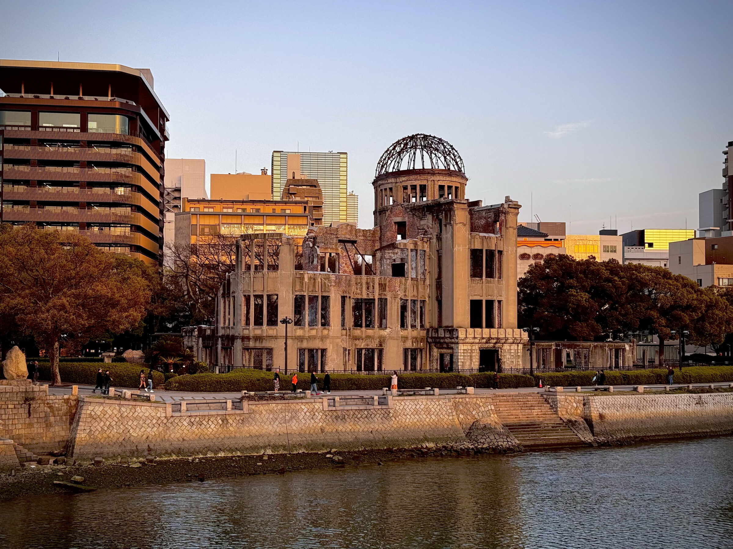 View of bombed out Hiroshima church.