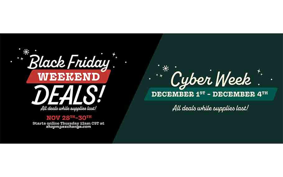 AAFES Black Friday and Cyber Week flyer