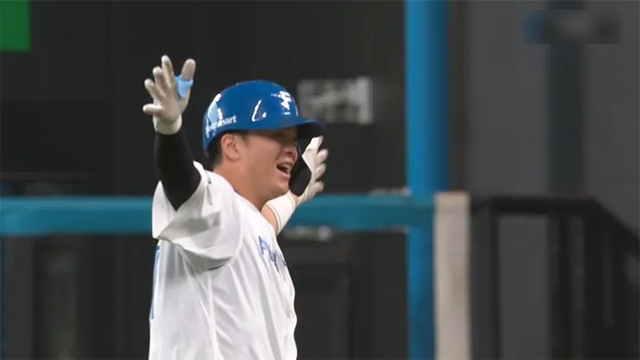 Unrivaled competitive strength! walk-off Yuya Gunji man, hits three walk-off runs | Pacific League League.com Hokkaido Nippon-Ham Fighters player Yuya Gunji © Pacific League TV