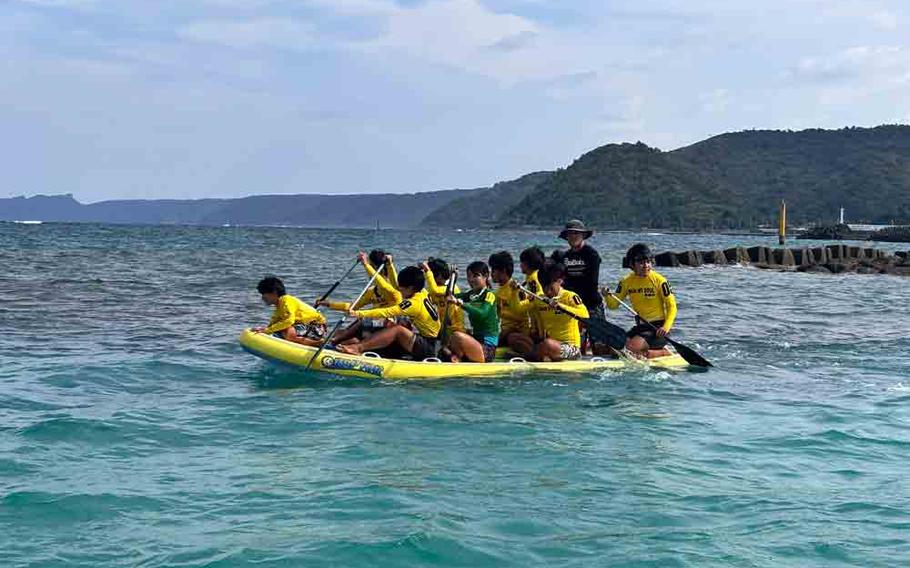 Members of Blue Reef Okinawa Junior Lifeguards compete in All-Japan Water Rock Rugby Tournament on Nov.1-3.