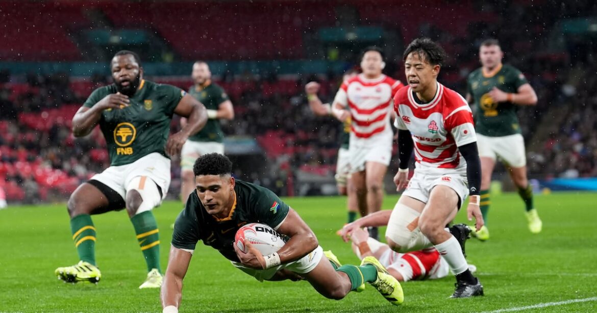 Sacha Feinberg-Mngomezulu lights up South Africa’s rout of Japan at Wembley – The Irish Times