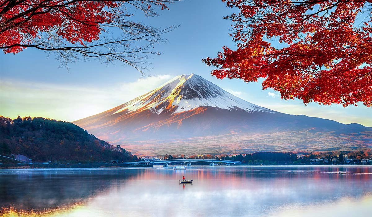 Fuji Mountain in Autumn. Pic: Getty Images