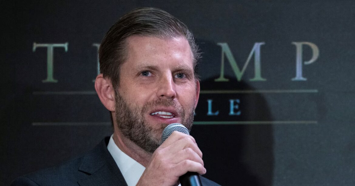 Eric Trump plans to visit Japan in September, Bloomberg News reports