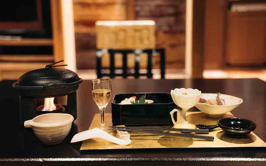 Dinner at Hakone Yumoto Onsen.