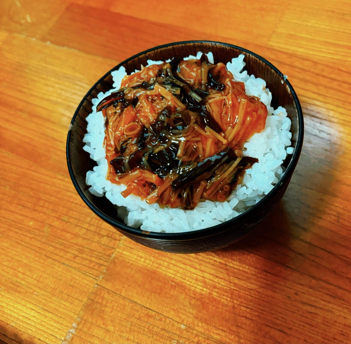 Umami bomb!My go-to quick meal:Nametake Rice(kinoko up)