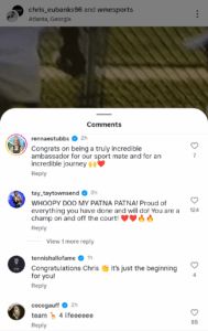 Comments from Rennae Stubbs, Taylor Townsend, Tennis Hall of Fame, and Coco Gauff on Christopher Eubanks' retirement post