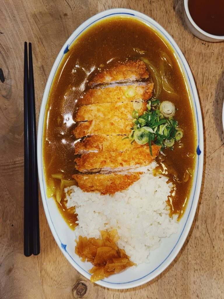 Katsu Curry Don + karasumi in Paris