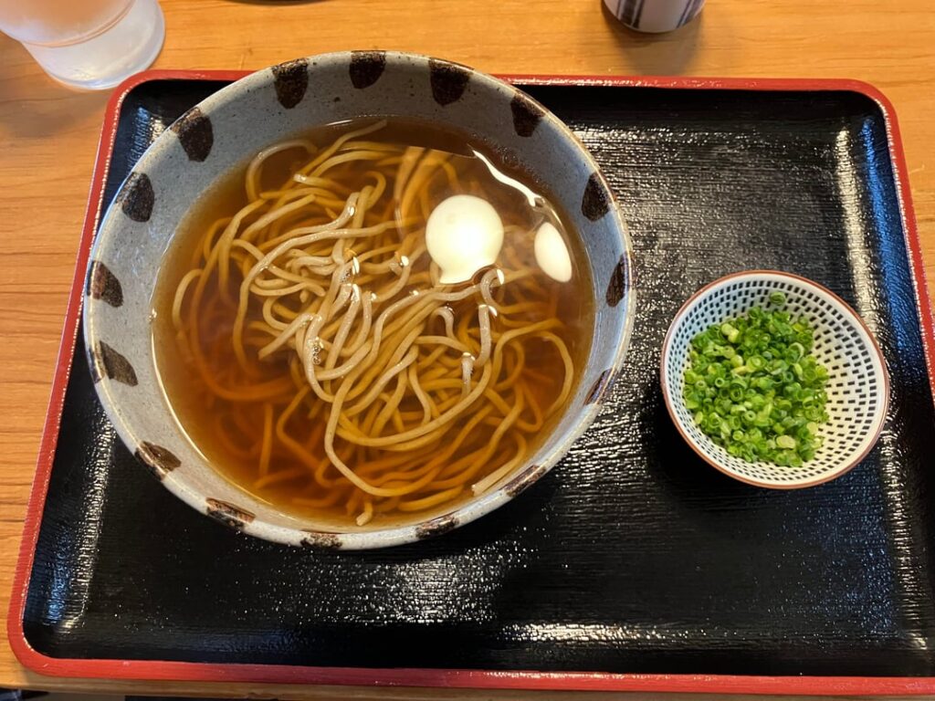 Soba and toriten at Murata in Yufuin, Oita.