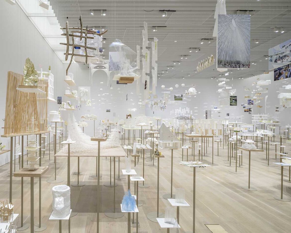 Sou Fujimoto brings primordial future forest exhibition into the Mori Art Museum in Tokyo