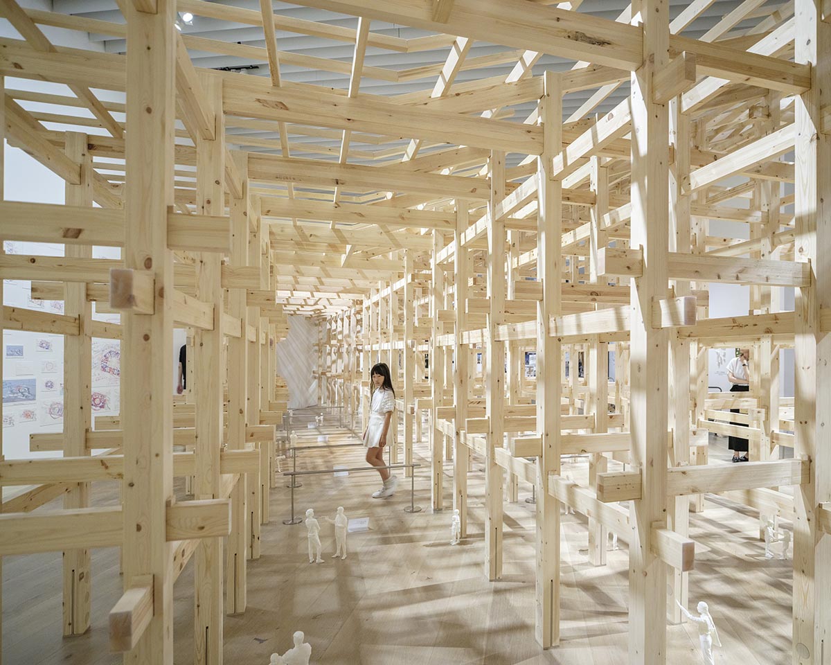 Sou Fujimoto brings primordial future forest exhibition into the Mori Art Museum in Tokyo 
