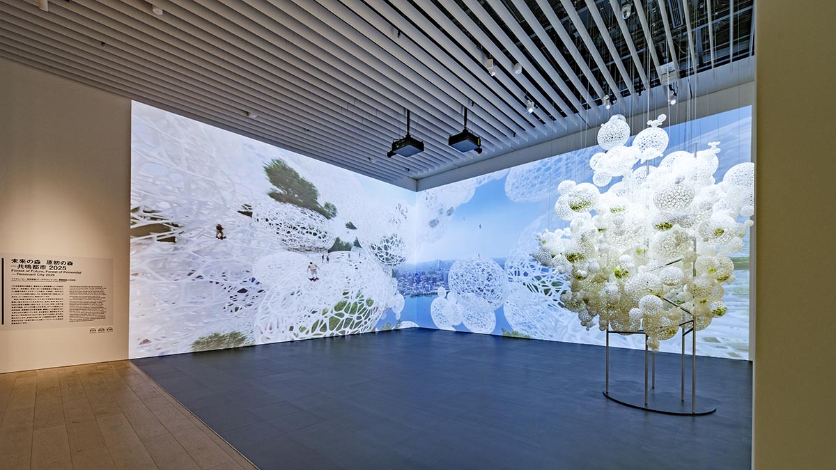 Sou Fujimoto brings primordial future forest exhibition into the Mori Art Museum in Tokyo 