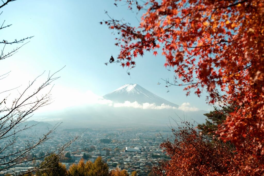 Few pictures of Mount Fuji I managed to snap before it disappeared for the rest of the day