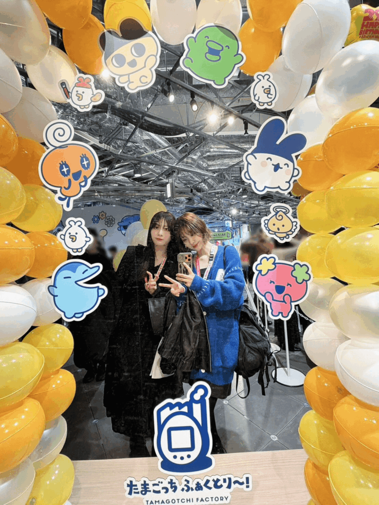 Chiharu and Aimi at the Tamagotchi Factory🥚✨️