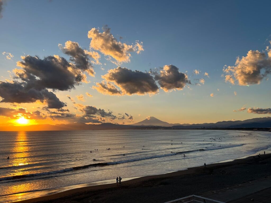 Sunset in Enoshima (ft. Fuji)