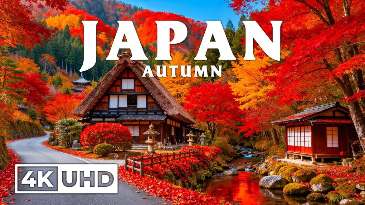 Japan 4K Autumn Aerial Film – Mount Fuji, Forest Valleys & Flowing Rivers