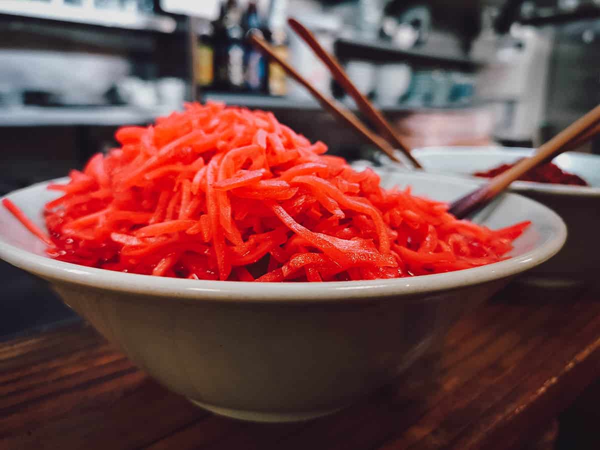 The Best Fukuoka Food and Restaurants Pickled ginger or beni shoga