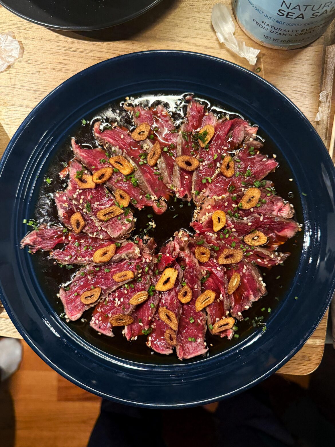 First Try Dry Aged Beef Tataki w/Ponzu