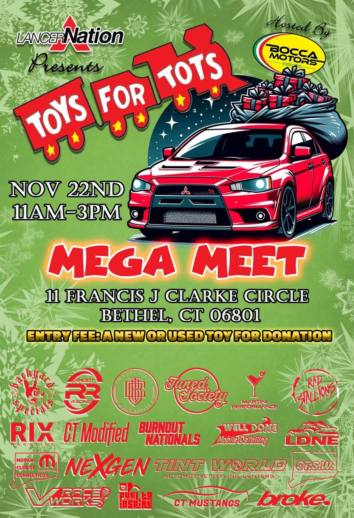 Toys For Tots Mega Meet Tomorrow!