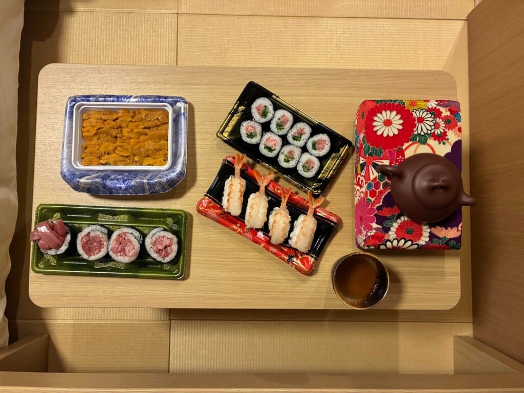 $24 sushi spread