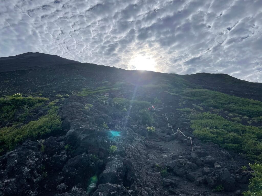 I climbed Mt. Fuji last year.