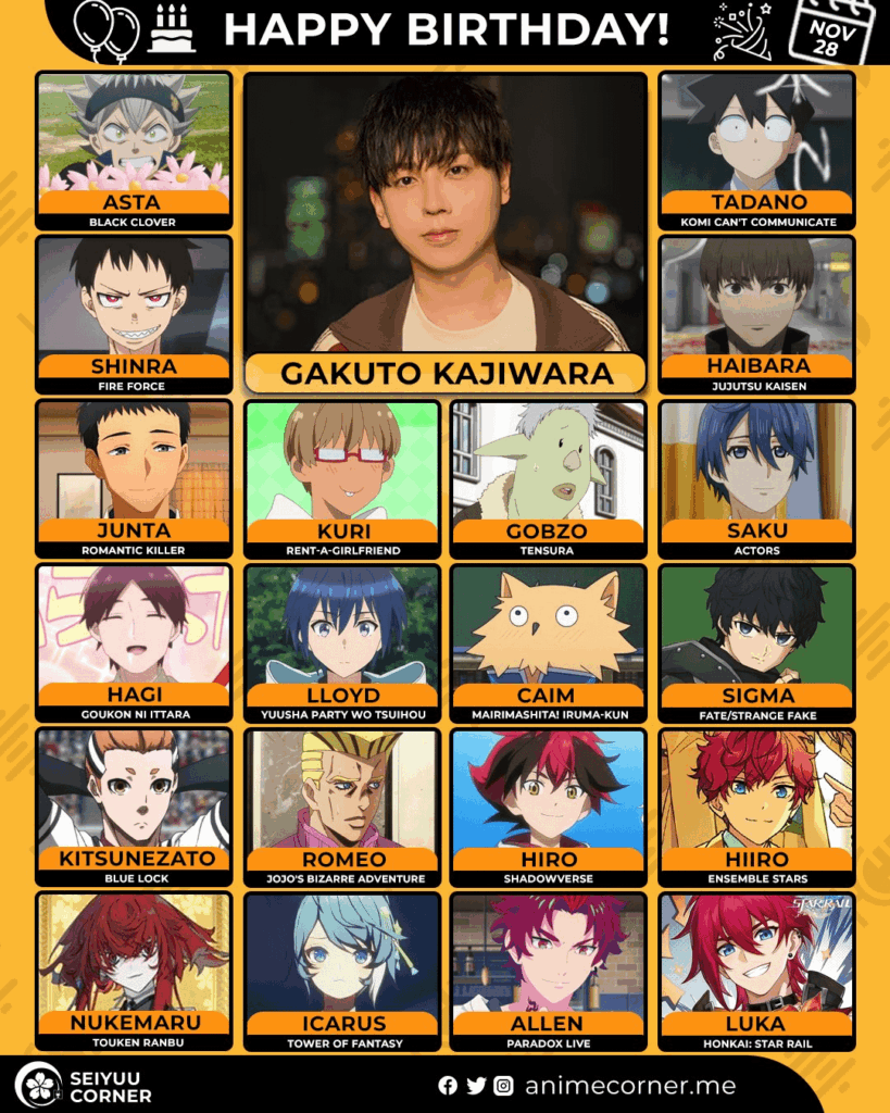 Happy 31st birthday Gakuto Kajiwara!