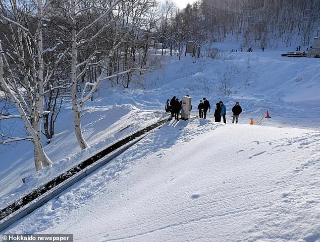 Goto had been out skiing with his family at the Asarigawa Onsen Ski Resort in Otaru – located in Japan's ski capital of Hokkaido – on Sunday when he attempted to step on the escalator