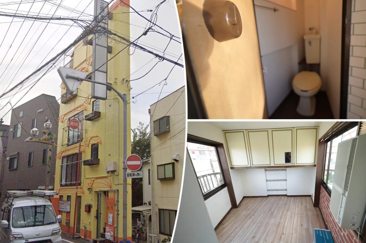 Inside a shockingly skinny Tokyo building
