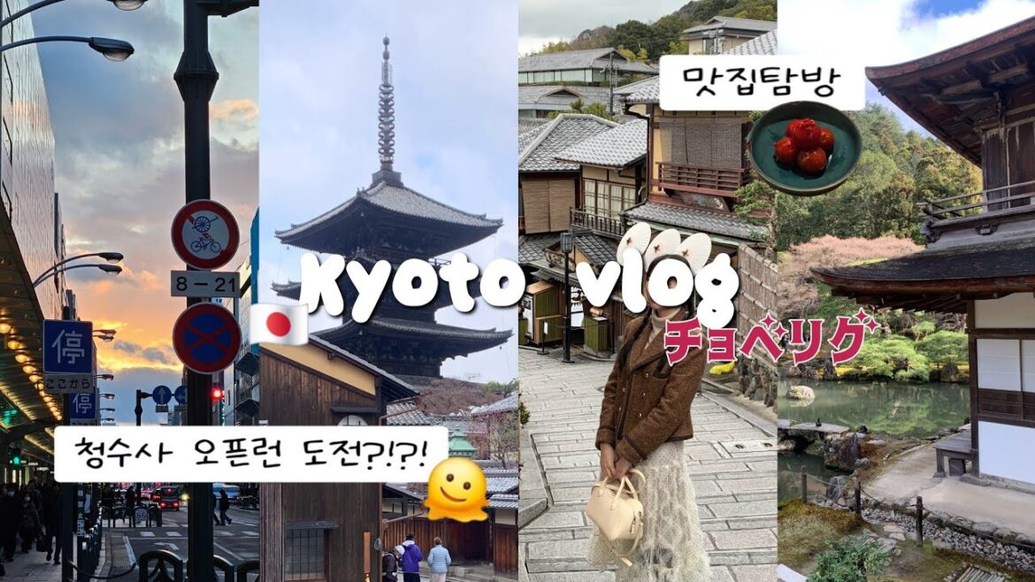 🇯🇵교토 3박4일 vlog #2 | 구글맵 공유, 청수사 오픈런을 계획했지만 절반(?)만 성공함, 교토 맛집 뿌수기